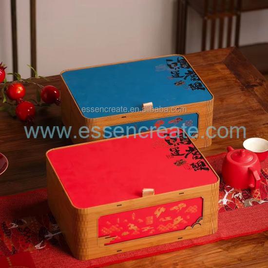 Emballage de thé en bois personnalisé