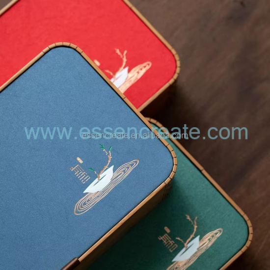 Emballage de thé en bois personnalisé